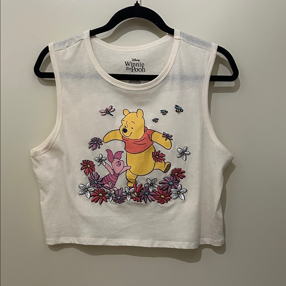 Disney Winnie the Pooh Kids Tank Top - White and Red